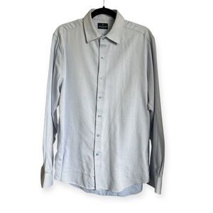 Daniel Hechter Paris men’s blue button up shirt size L GUC 0077